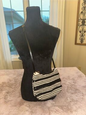 H&M Textured Weave Crossbody Bag